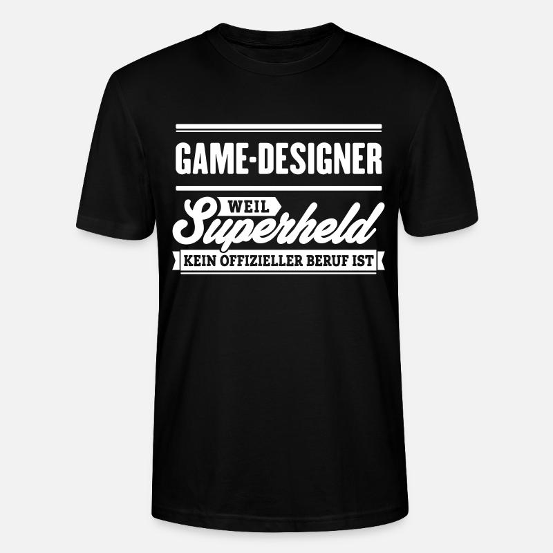 Superheld Game-Designer - Stanley/Stella Unisex Bio-T-Shirt CRAFTER - Schwarz
