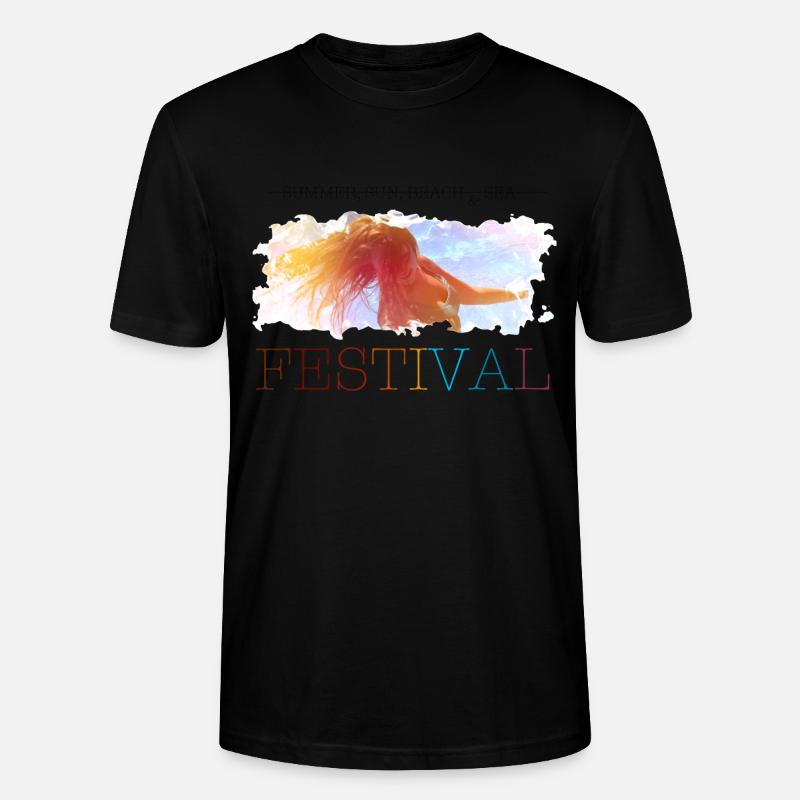 Festival Summer - Stanley/Stella Unisex Bio-T-Shirt CRAFTER - Schwarz