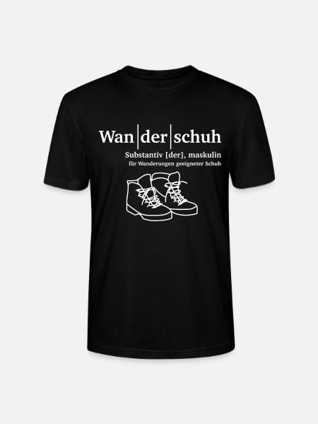 Wanderschuh Wandern - Stanley/Stella Unisex Bio-T-Shirt CRAFTER - Schwarz