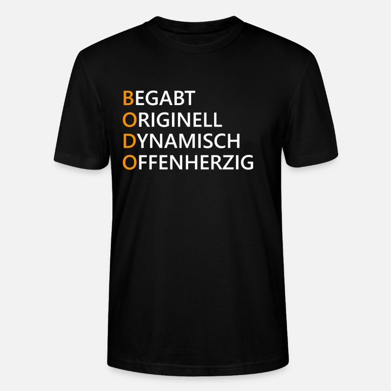 Bodo Name Geschenk - Stanley/Stella Unisex Bio-T-Shirt CRAFTER - Schwarz