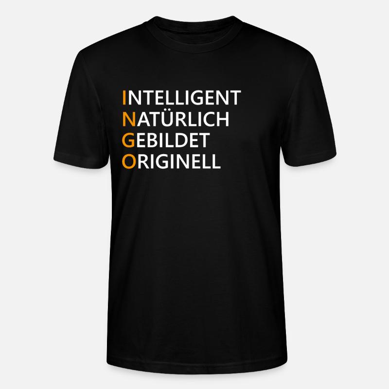 Ingo Name Geschenk - Stanley/Stella Unisex Bio-T-Shirt CRAFTER - Schwarz