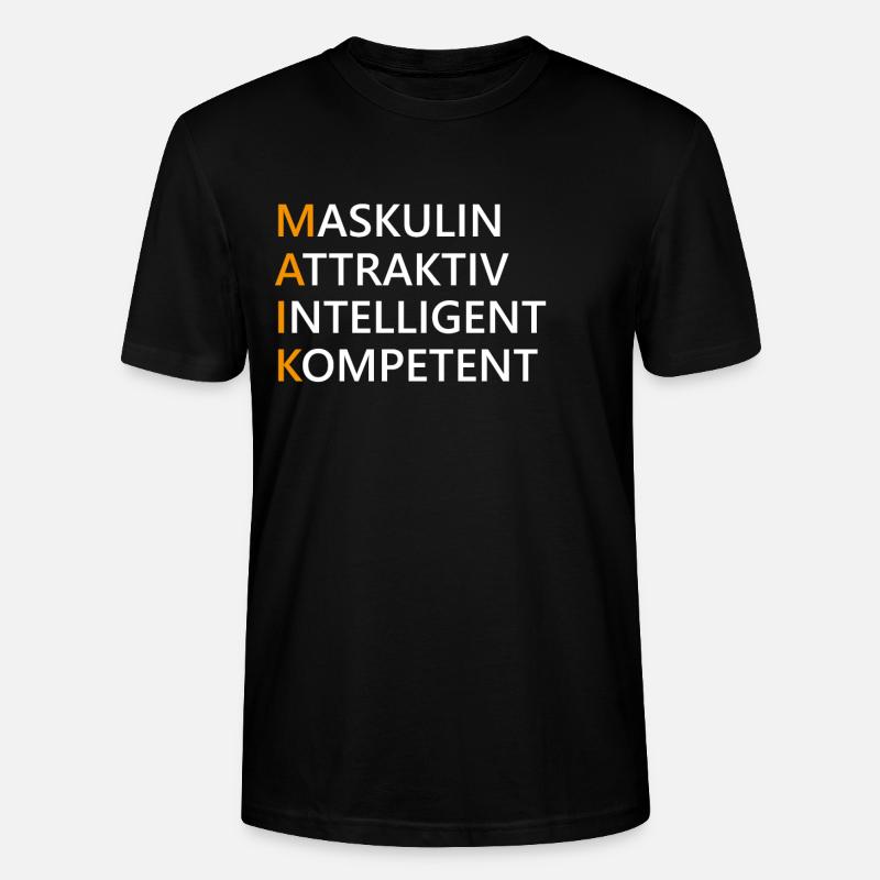 Maik Name Geschenk - Stanley/Stella Unisex Bio-T-Shirt CRAFTER - Schwarz