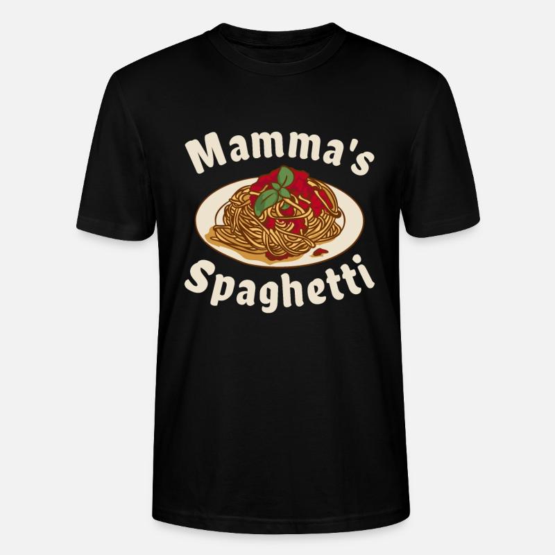Mamma's Spaghetti - Stanley/Stella Unisex Bio-T-Shirt CRAFTER - Schwarz
