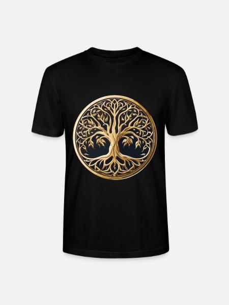 Tree of Life - Stanley/Stella CRAFTER Unisex Organic T-Shirt - black