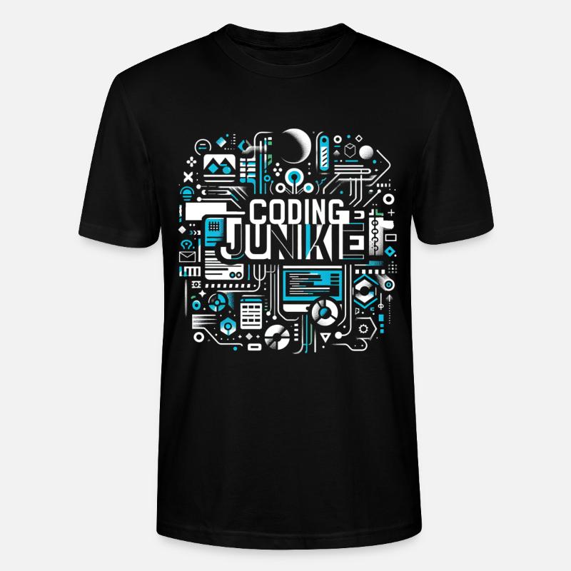 Coding Junkie 16 - Stanley/Stella Unisex Bio-T-Shirt CRAFTER - Schwarz