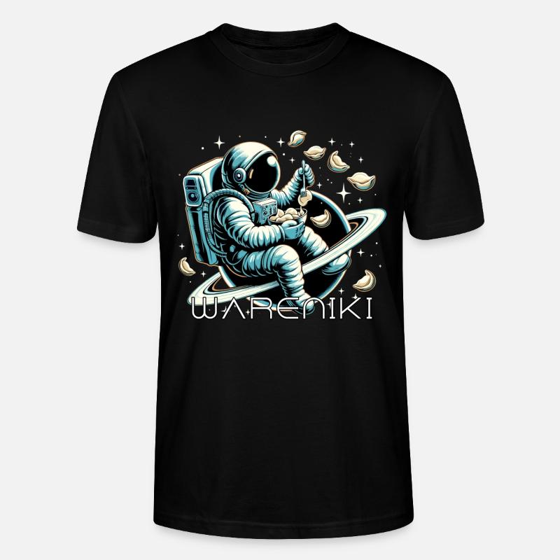 Wareniki Astronaut lecker Geschenk - Stanley/Stella Unisex Bio-T-Shirt CRAFTER - Schwarz