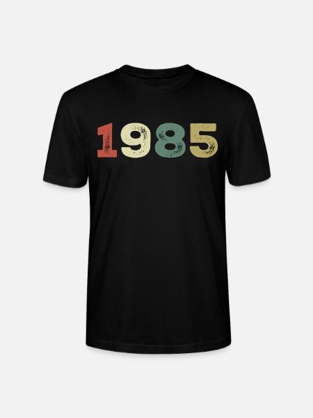 1985 Born in 1985 - Stanley/Stella CRAFTER Unisex Organic T-Shirt - black