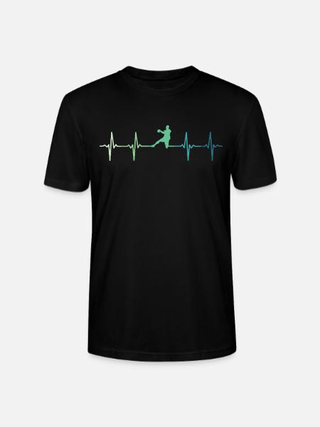 Handball, Herzschlag, Handball - Stanley/Stella Unisex Bio-T-Shirt CRAFTER - Schwarz