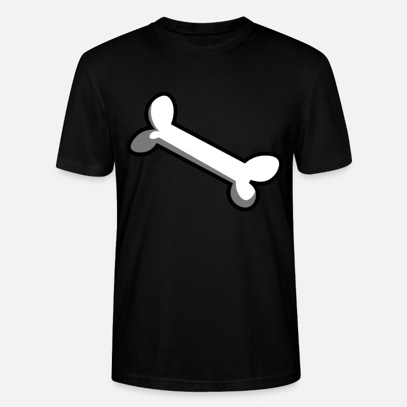 Knochen / Hundeknochen / Bone / os / Geschenkidee - Stanley/Stella Unisex Bio-T-Shirt CRAFTER - Schwarz
