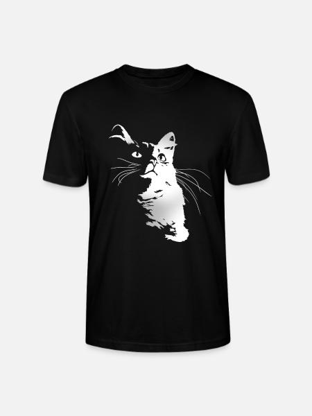 Chat - T-shirt bio CRAFTER Stanley Stella Unisexe - noir