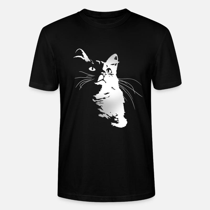 Chat - T-shirt bio CRAFTER Stanley Stella Unisexe - noir