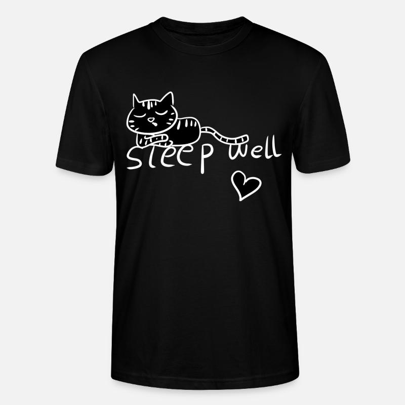 bien dormir chat fatigué - T-shirt bio CRAFTER Stanley Stella Unisexe - noir