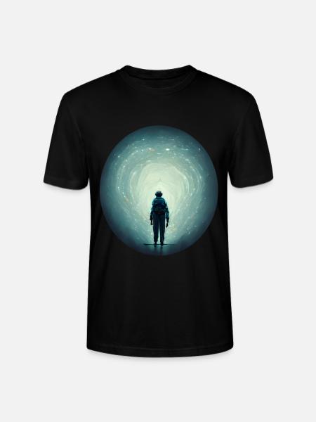 Astronaut im All - Stanley/Stella Unisex Bio-T-Shirt CRAFTER - Schwarz
