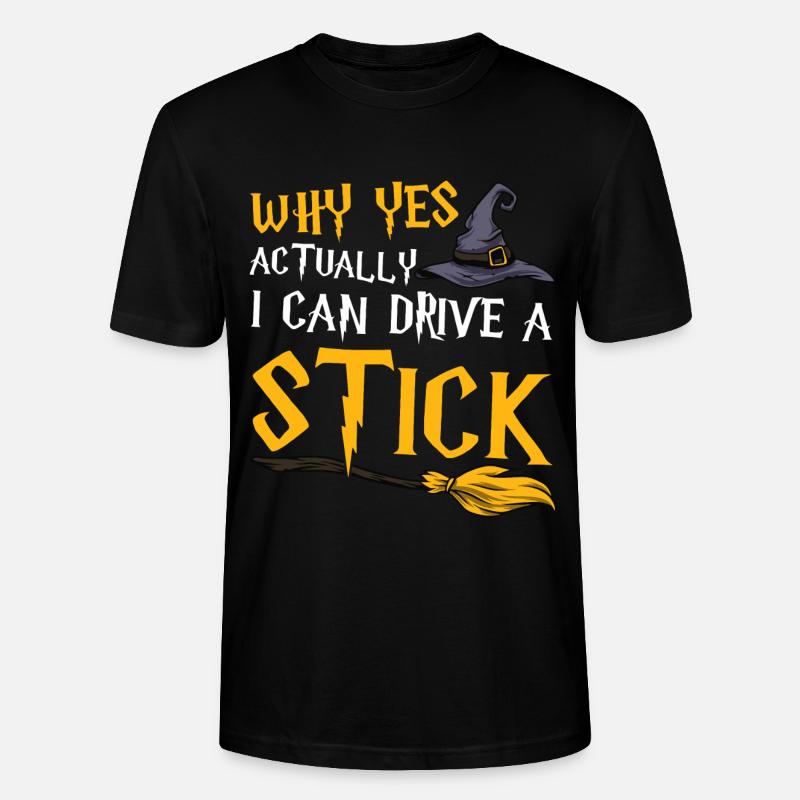 Pourquoi puis-je conduire un bâton - T-shirt bio CRAFTER Stanley Stella Unisexe - noir