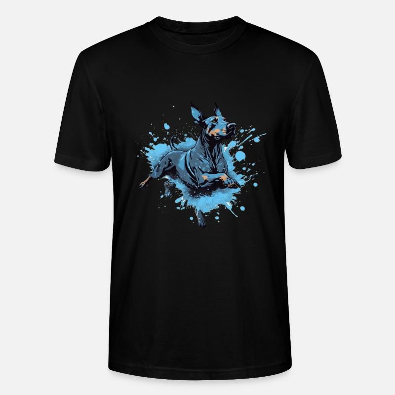 Doberman Dock-Plongée dans l’eau - T-shirt bio CRAFTER Stanley Stella Unisexe - noir