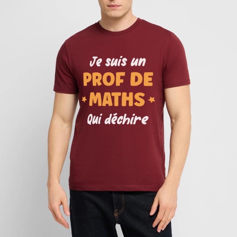 Prof de math T-shirt bio CRAFTER Stanley Stella Unisexe