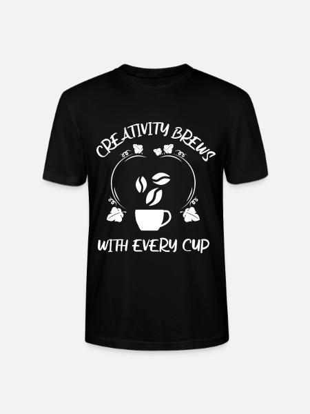 Kaffee Espresso Käffchen - Stanley/Stella Unisex Bio-T-Shirt CRAFTER - Schwarz