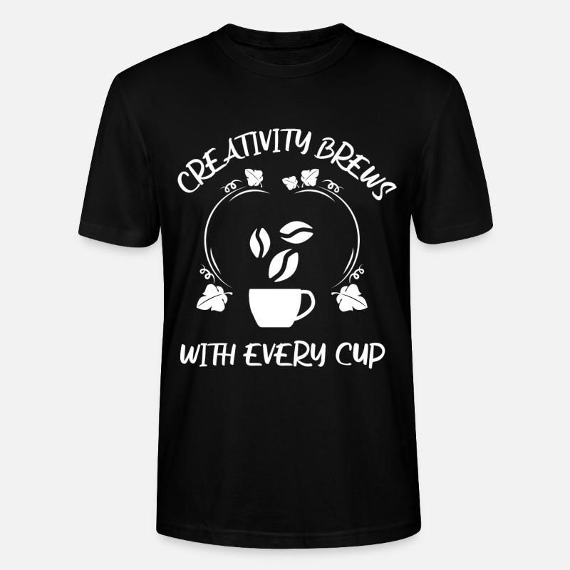 Coffee Espresso Coffee - Stanley/Stella CRAFTER Unisex Organic T-Shirt - black