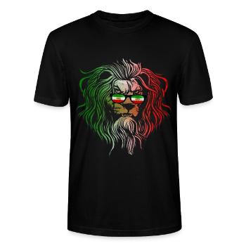 Persia - Stanley/Stella CRAFTER Unisex Organic T-Shirt - black - Front - Alina (178cm) & Michal (187cm)