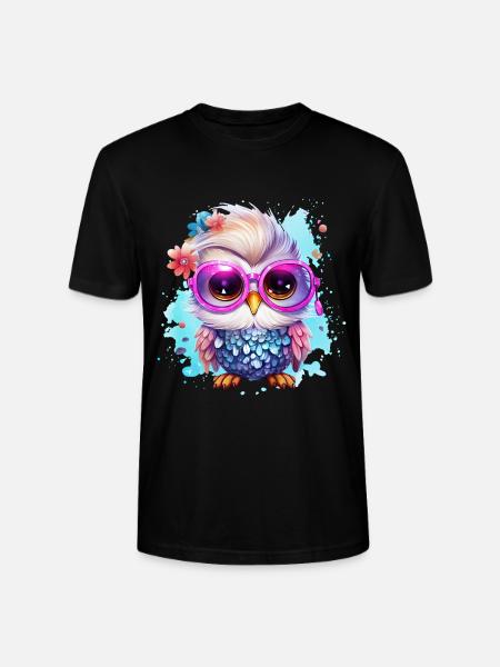 Eule - Stanley/Stella Unisex Bio-T-Shirt CRAFTER - Schwarz