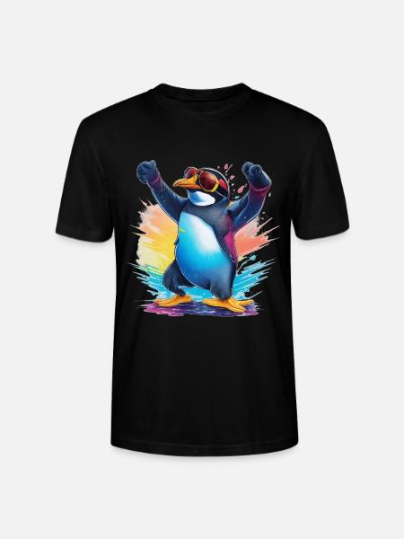 Cool Penguin - Stanley/Stella CRAFTER Unisex Organic T-Shirt - black