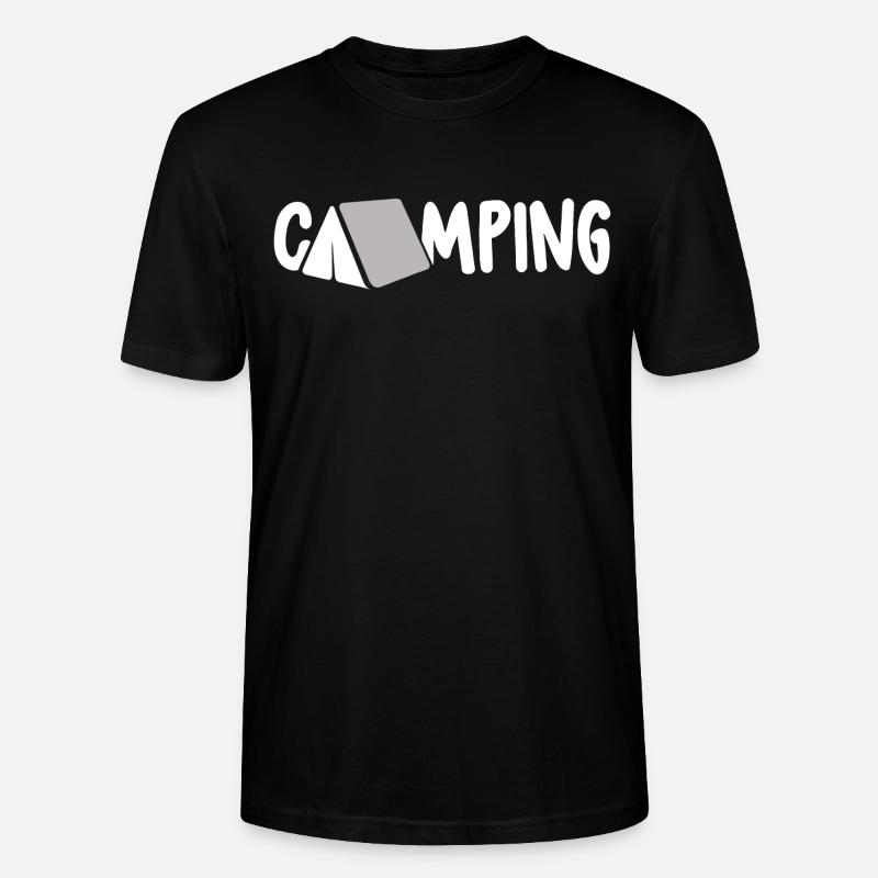 Camping - T-shirt bio CRAFTER Stanley Stella Unisexe - noir