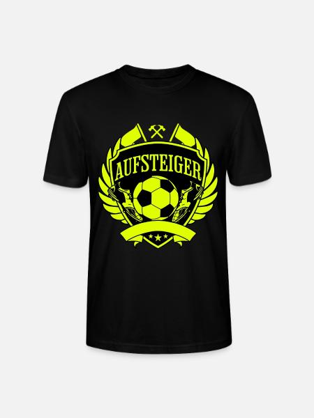 Aufsteiger Wappen Fußball - Stanley/Stella Unisex Bio-T-Shirt CRAFTER - Schwarz