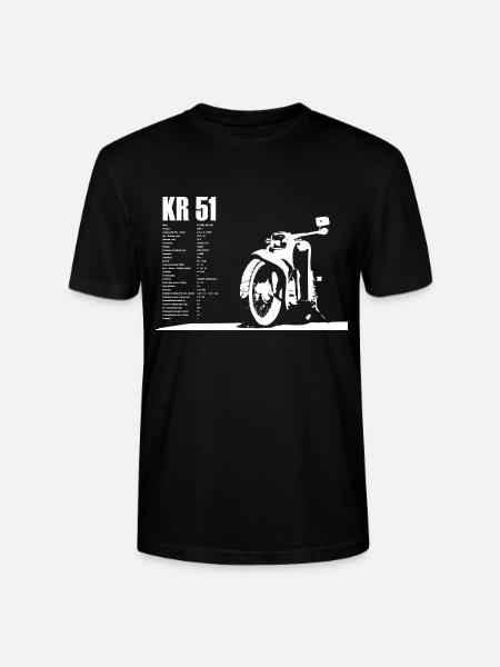 Simson Schwalbe Kr-51 - Stanley/Stella Unisex Bio-T-Shirt CRAFTER - Schwarz