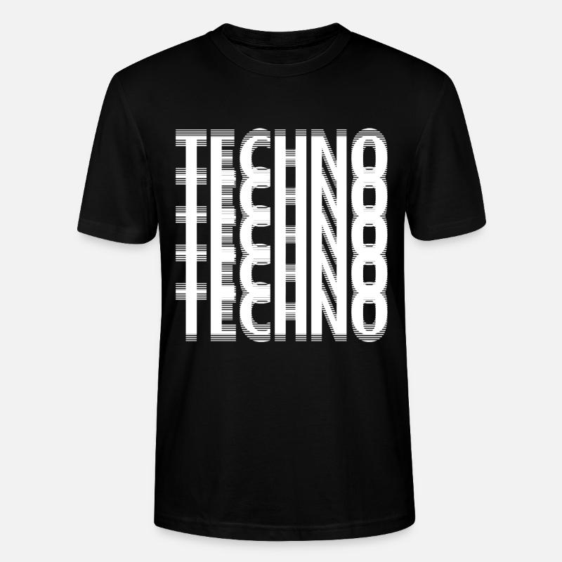 Techno - Stanley/Stella Unisex Bio-T-Shirt CRAFTER - Schwarz