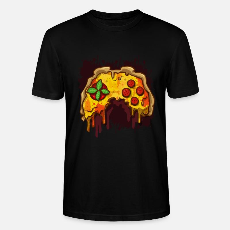 Pizza Gaming Controller Gamer - Stanley/Stella Unisex Bio-T-Shirt CRAFTER - Schwarz
