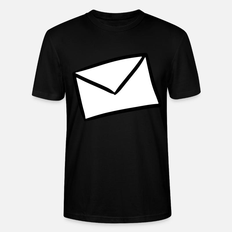 Letter envelope Post Mail letter envelope - Stanley/Stella CRAFTER Unisex Organic T-Shirt - black