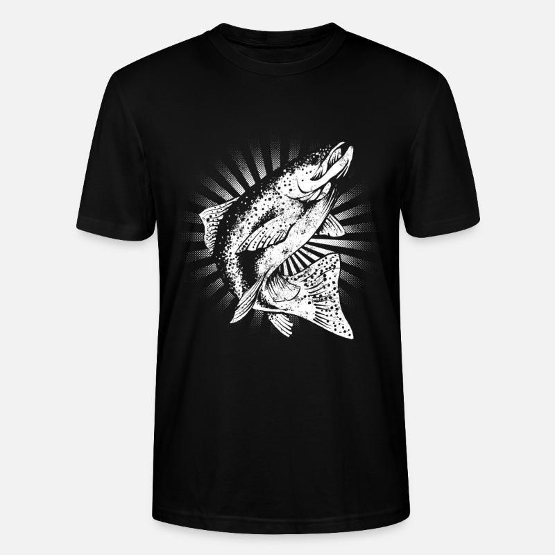Forelle - Stanley/Stella Unisex Bio-T-Shirt CRAFTER - Schwarz