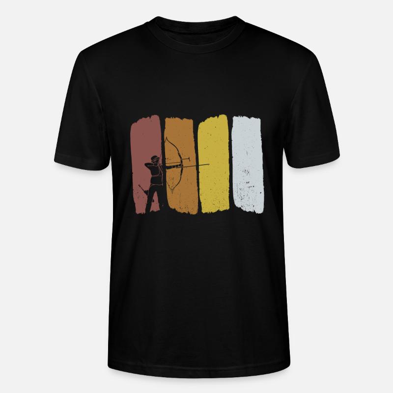 Bogenschießen Bogenschiessen Bogensport - Stanley/Stella Unisex Bio-T-Shirt CRAFTER - Schwarz