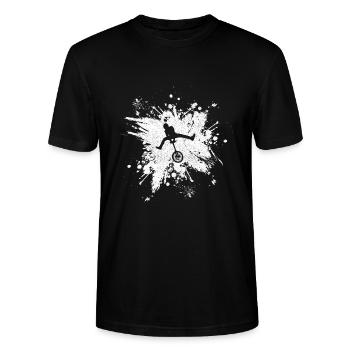 Monocycle monocycle monocycle monocycle monocycle - T-shirt bio CRAFTER Stanley Stella Unisexe - noir - Devant - Alina (178cm) & Michal (187cm)