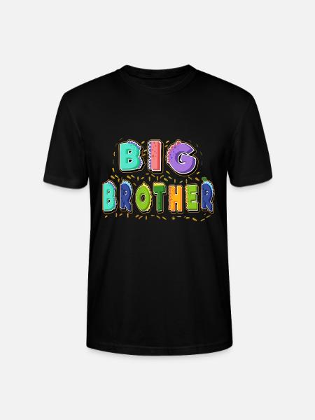 big brother, Promoted to big brother Gift - Stanley/Stella CRAFTER Unisex Organic T-Shirt - black