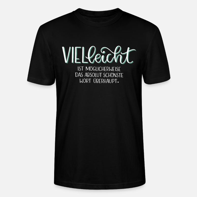 Vielleicht - Stanley/Stella Unisex Bio-T-Shirt CRAFTER - Schwarz