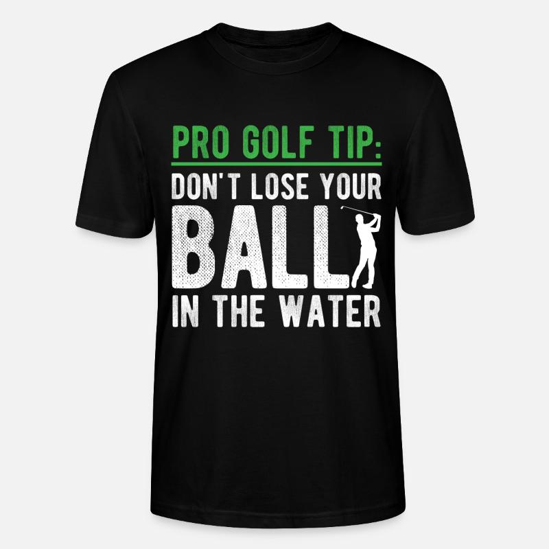 Golfplatz zum Golfen Golf - Stanley/Stella Unisex Bio-T-Shirt CRAFTER - Schwarz