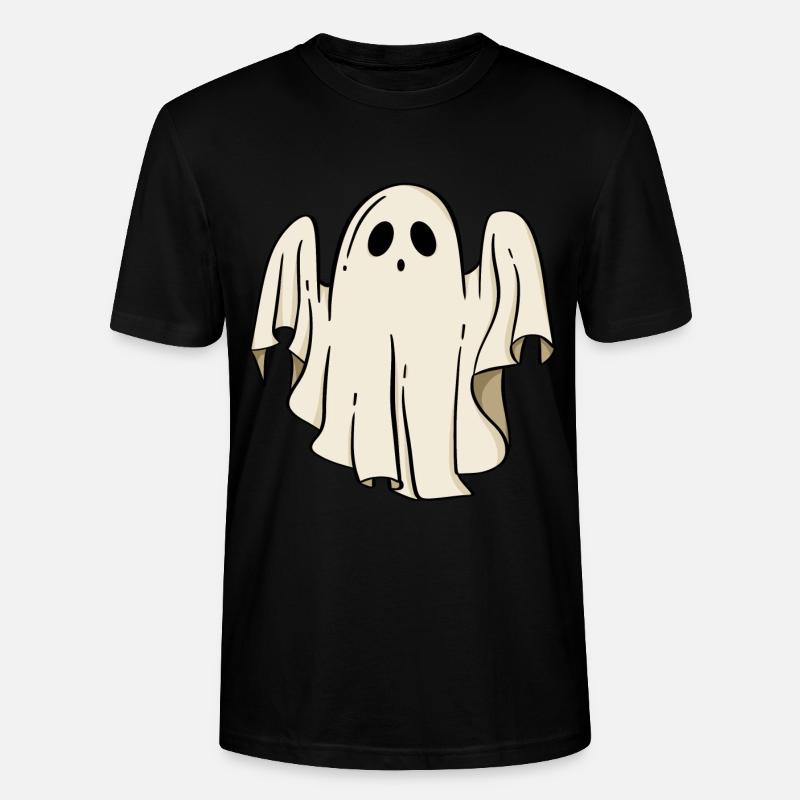 Geist Halloween - Stanley/Stella Unisex Bio-T-Shirt CRAFTER - Schwarz