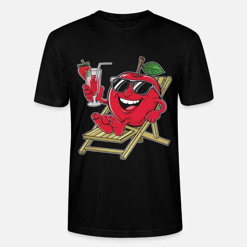 Apfel - Stanley/Stella Unisex Bio-T-Shirt CRAFTER - Schwarz