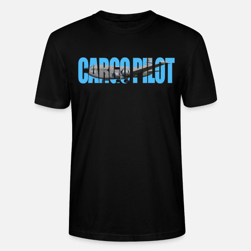 Cargo pilot C-124C - Stanley/Stella Unisex Bio-T-Shirt CRAFTER - Schwarz