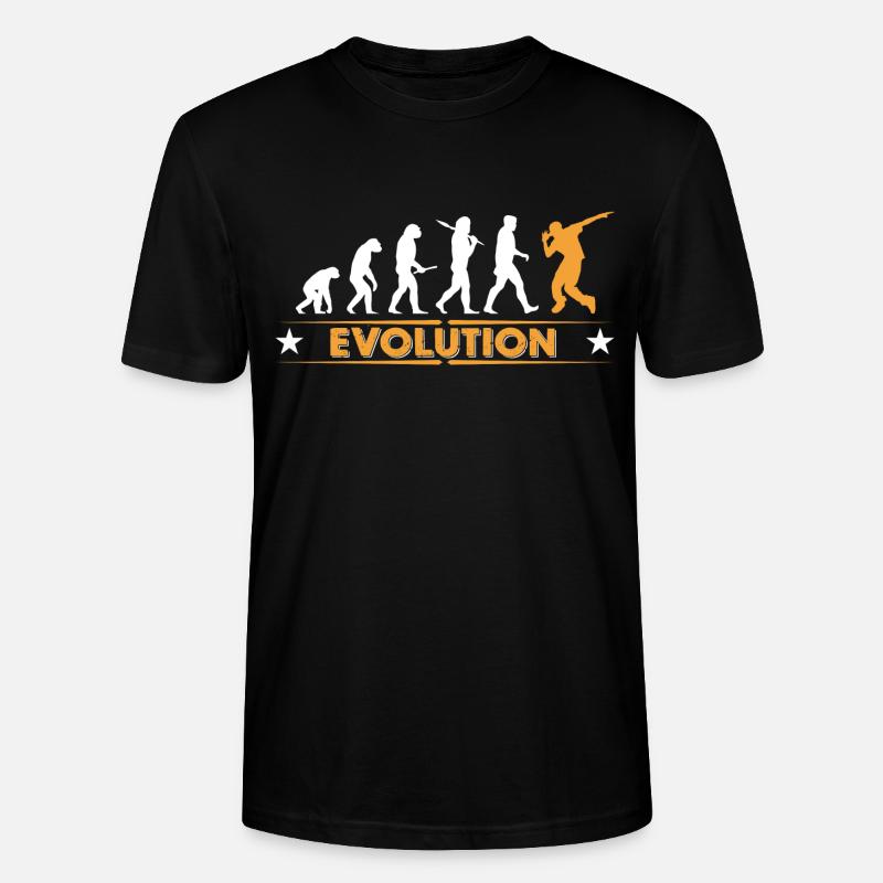 HipHop Breakdance Evolution - orange/weiss - Stanley/Stella Unisex Bio-T-Shirt CRAFTER - Schwarz
