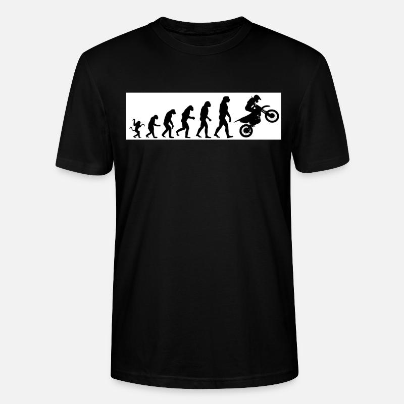 Evolution Motorcycle - Stanley/Stella CRAFTER Unisex Organic T-Shirt - black