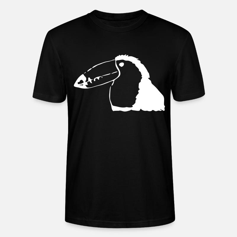 Tukan ähnlicher Vogel - Stanley/Stella Unisex Bio-T-Shirt CRAFTER - Schwarz