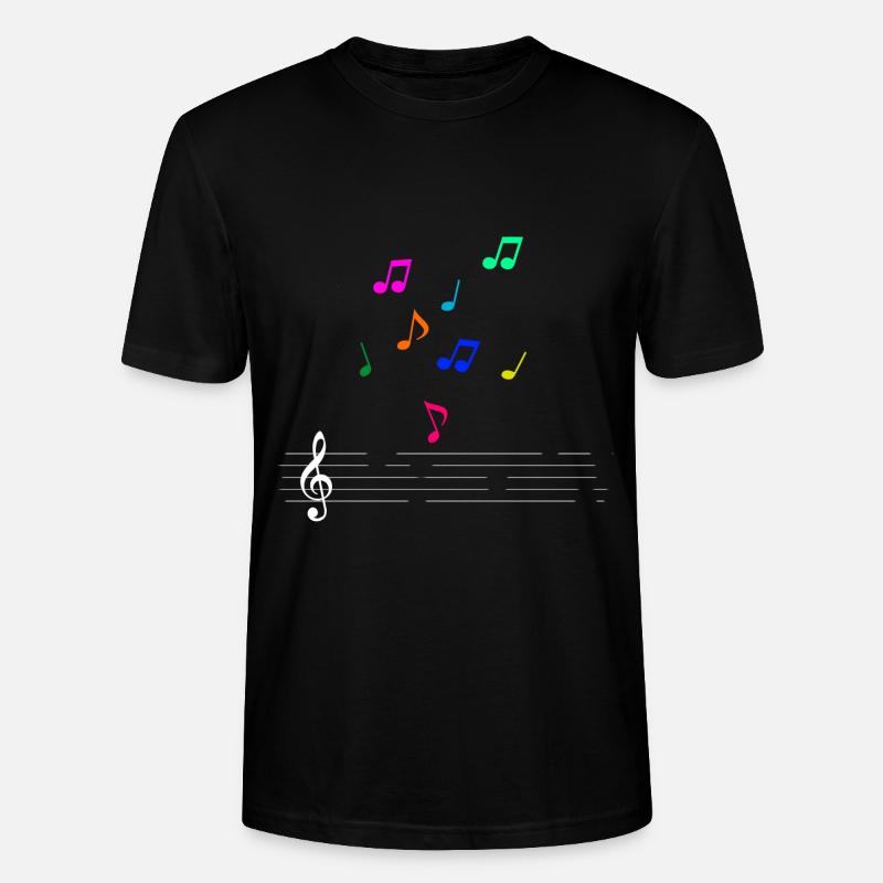Noten - Stanley/Stella Unisex Bio-T-Shirt CRAFTER - Schwarz
