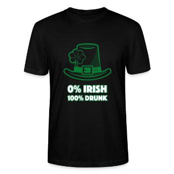 irlandais - T-shirt bio CRAFTER Stanley Stella Unisexe - noir - Devant - Alina (178cm) & Michal (187cm)
