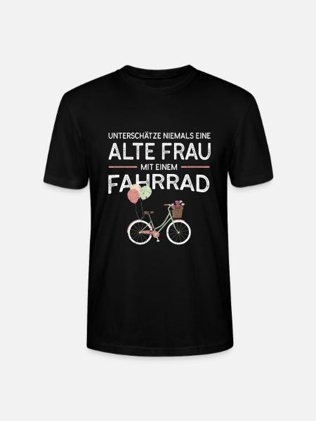 Mrs. Bicycle Gift Idea - Stanley/Stella CRAFTER Unisex Organic T-Shirt - black