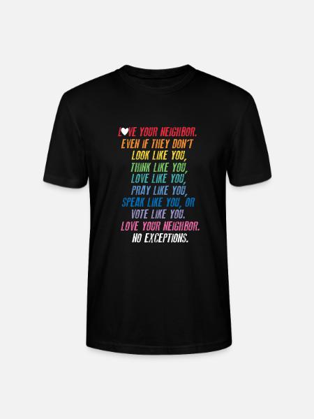Tolerance - Stanley/Stella CRAFTER Unisex Organic T-Shirt - black
