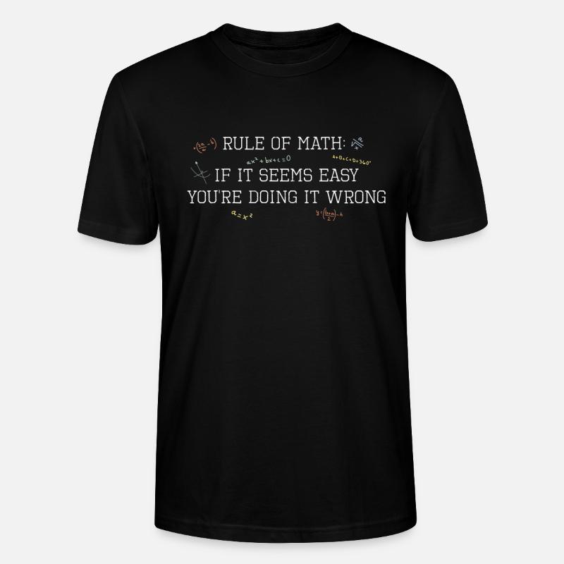 Math rules complex simple - Stanley/Stella CRAFTER Unisex Organic T-Shirt - black