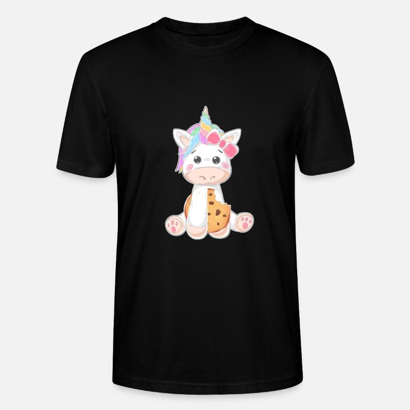 Einhorn Kecks cookie - Stanley/Stella Unisex Bio-T-Shirt CRAFTER - Schwarz