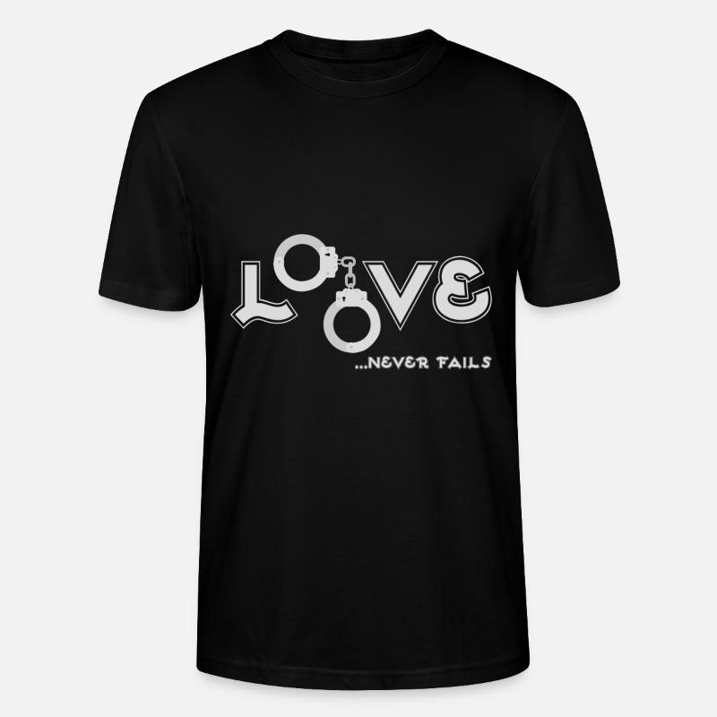 Liebe Handschellen - Stanley/Stella Unisex Bio-T-Shirt CRAFTER - Schwarz